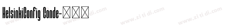 HelsinkiConfig Conde字体转换